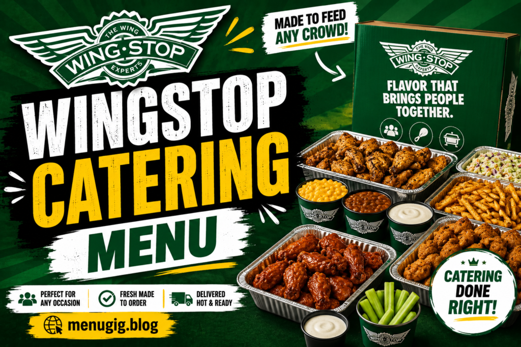 Wingstop Catering Menu with Prices 2026