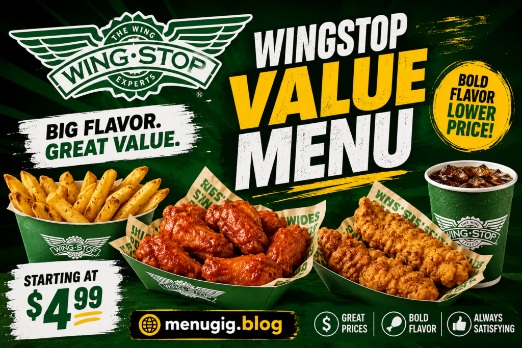 Wingstop Value Menu with Prices 2026