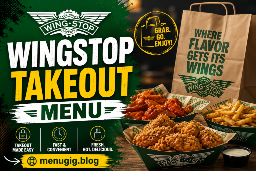 Wingstop Takeout Menu with Prices 2026