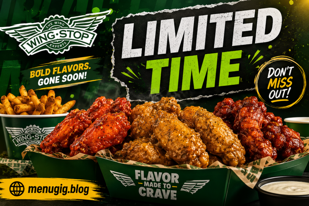 Wingstop Limited Time Menu with Prices 2026