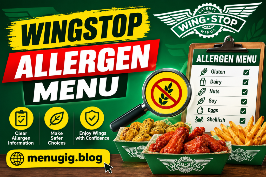 Wingstop Allergen Menu with Prices 2026