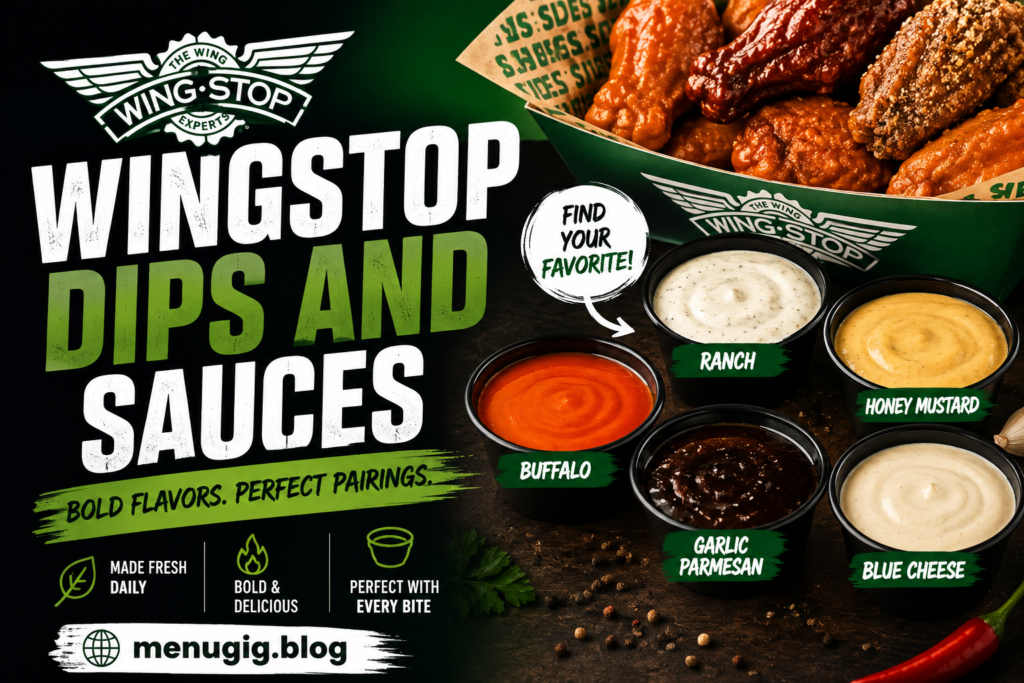Wingstop Dips And Sauces Menu with Prices 2026