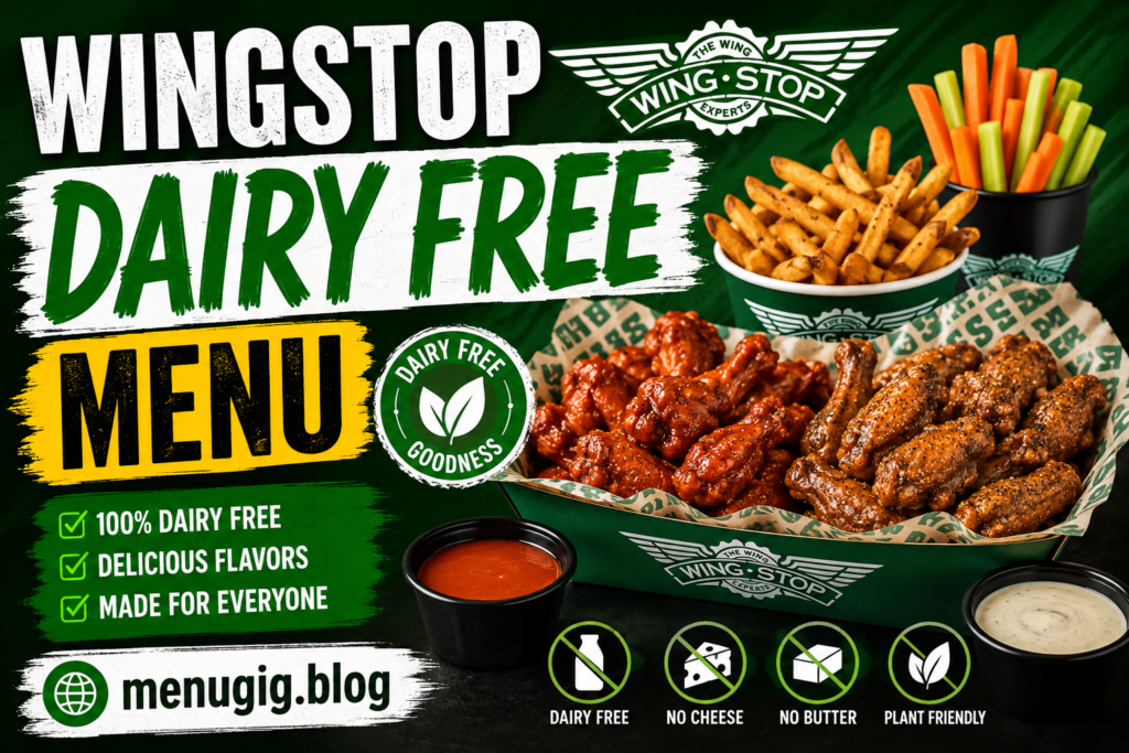 Wingstop Dairy Free Menu with Prices 2026