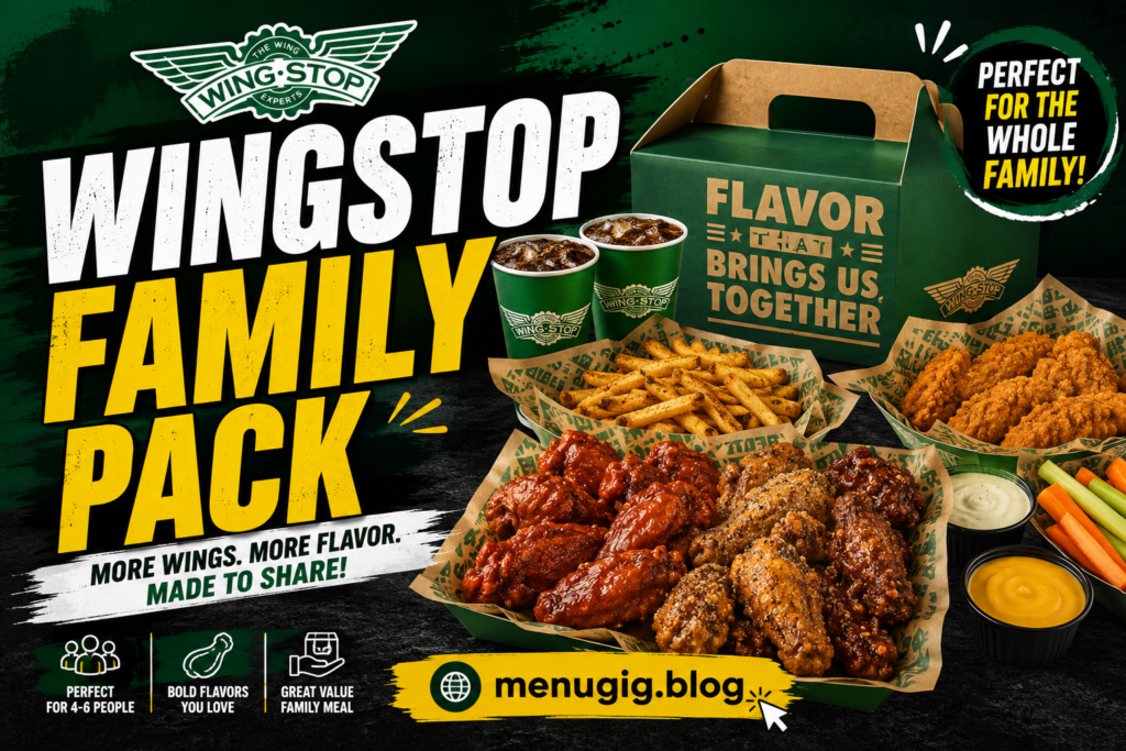 Wingstop Family Pack Menu with Prices 2026
