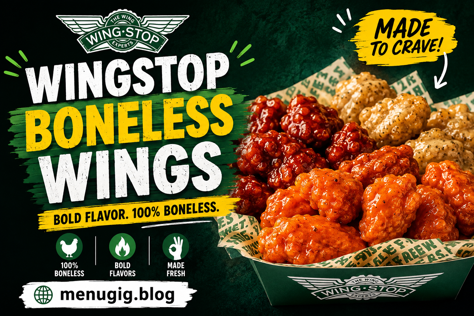 Wingstop Boneless Wings Menu with Prices 2026