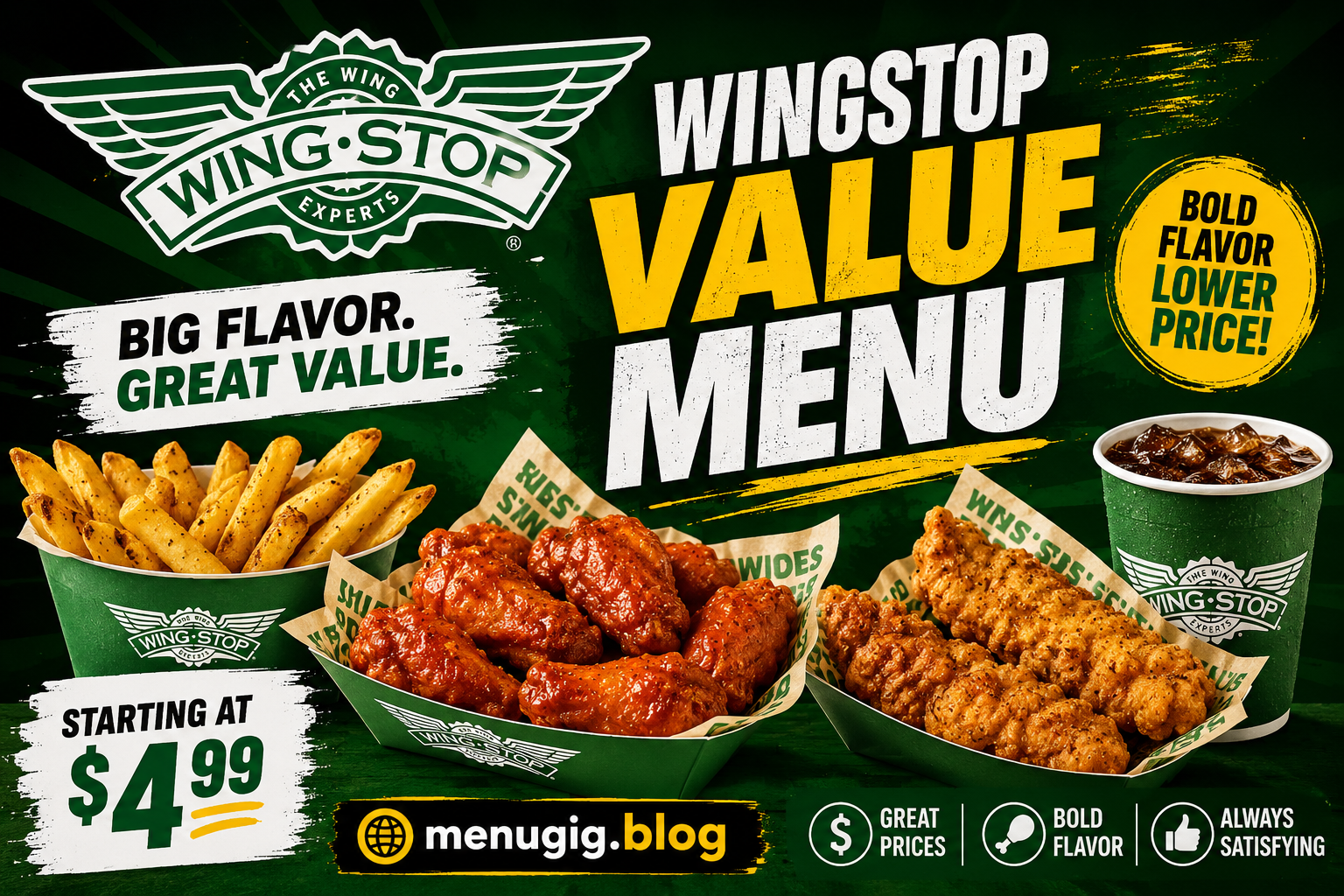 Wingstop Value Menu with Prices 2026