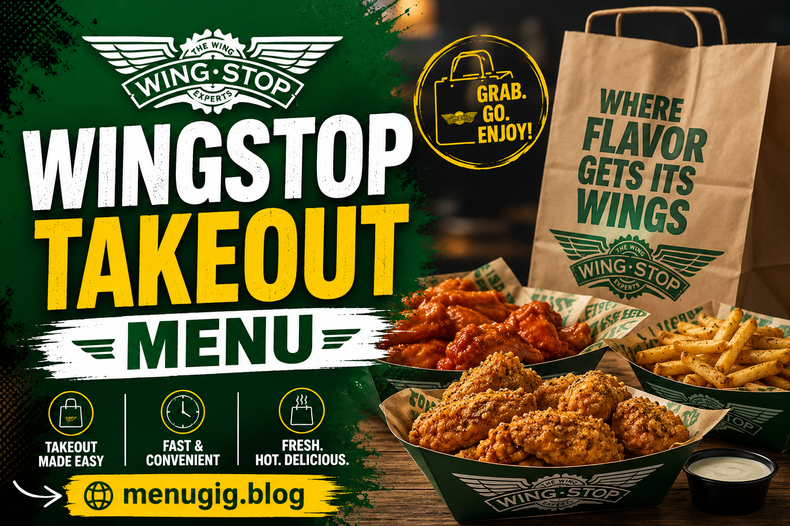 Wingstop Takeout Menu with Prices 2026